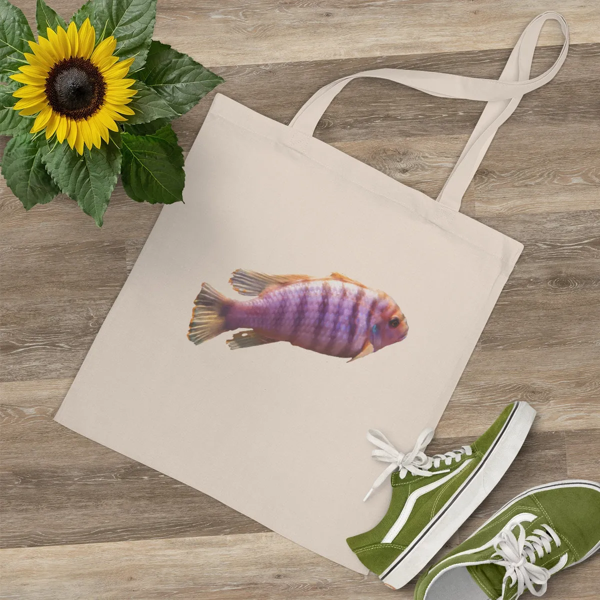 Purple Fish Tote Bag