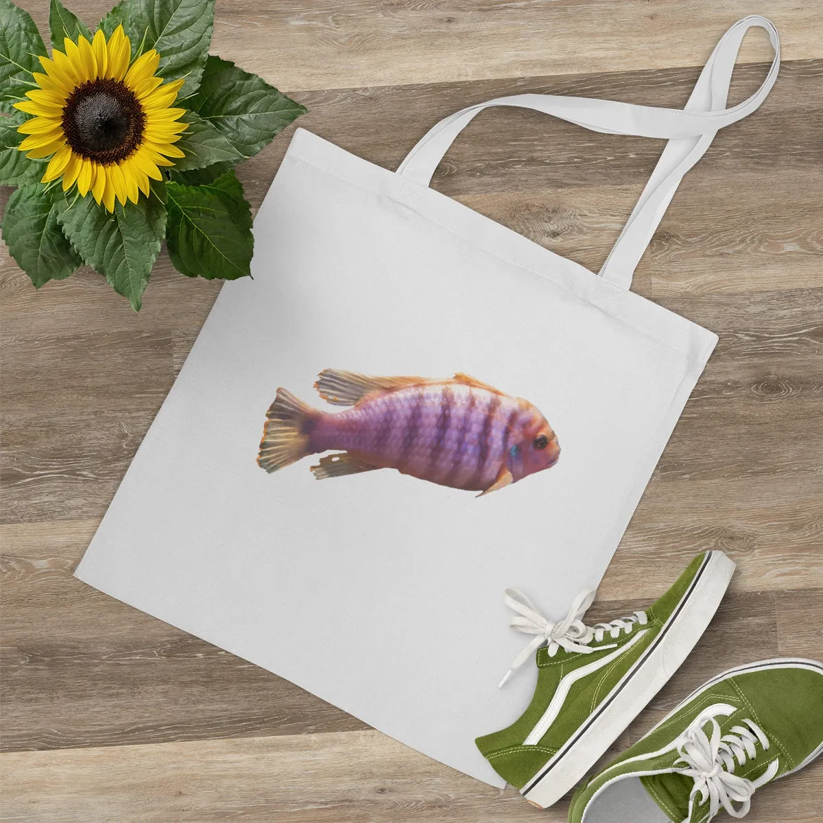 Purple Fish Tote Bag