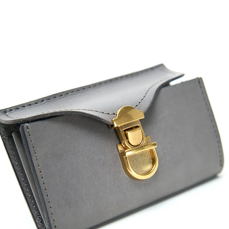 Retro Simple Leather Portable Coin Purse