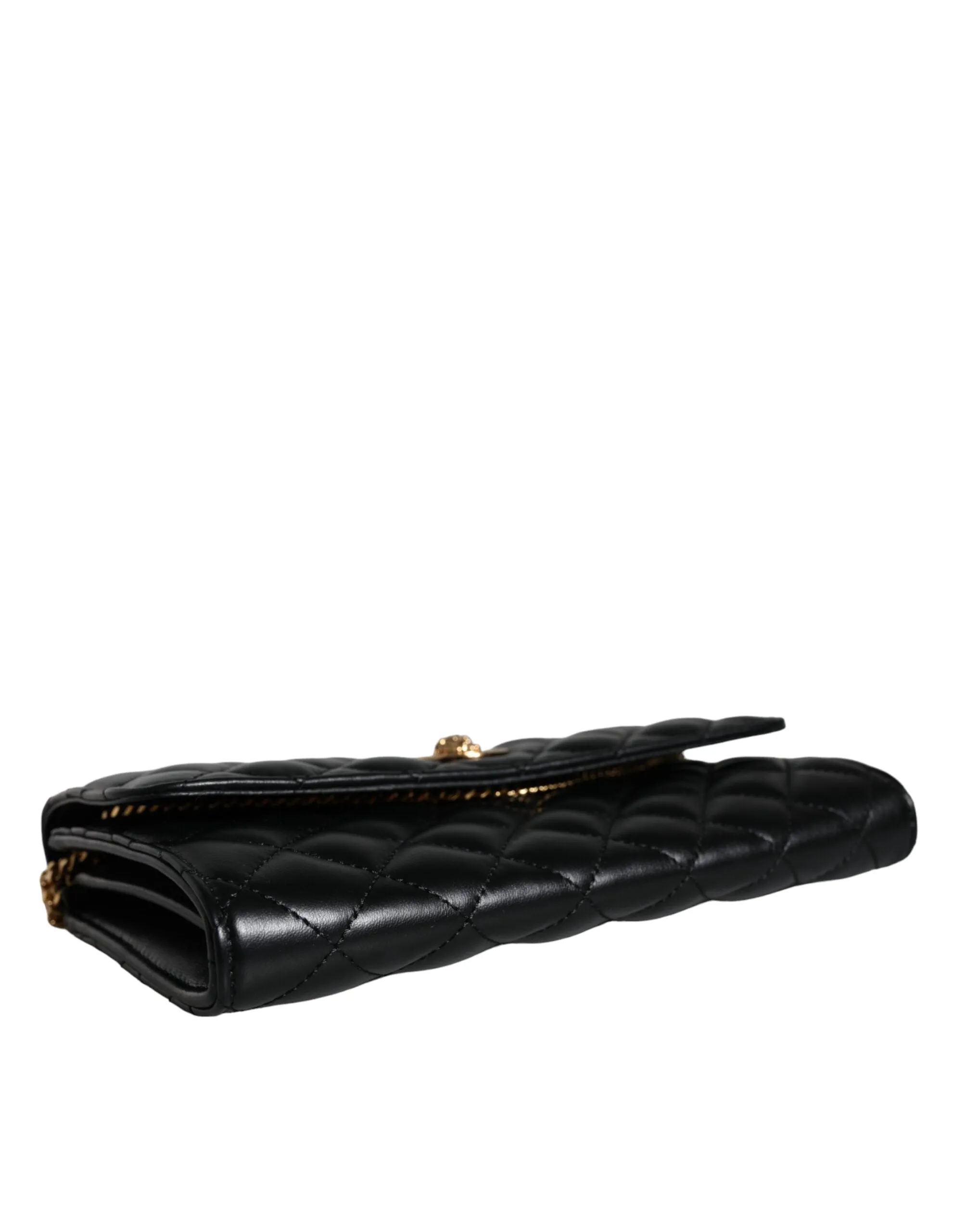Versace La Medusa Quilted Leather Shoulder Bag