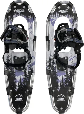 White Mountain - Lightweight Snow Shoes with Deluxe Harness and Heel Lift - Snowshoes for Men and Ladies - Made in Aluminum Alloy for Maximum Durability - Include Tote Bag (9''x30'', Grey)