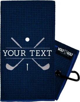 Wolf Golf Towels | Personalized Golf Towel | Golf Accessories | Golf Cart Accessories