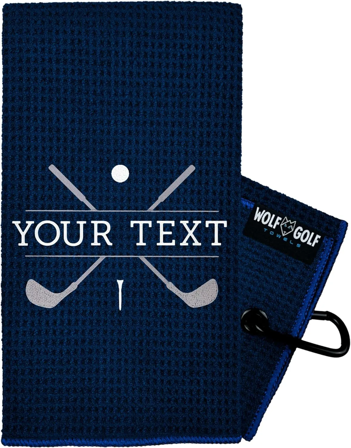 Wolf Golf Towels | Personalized Golf Towel | Golf Accessories | Golf Cart Accessories