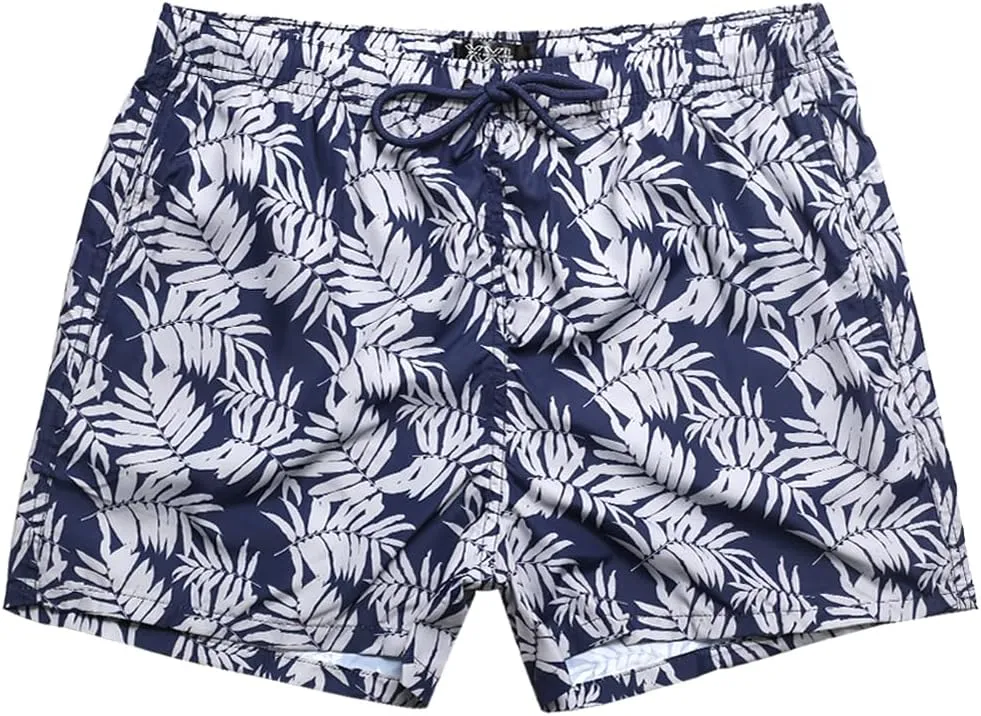 Womens Swim Trunks Print Shorts Women Beach Shorts  Quick-Dry Floral & Tropical Board Shorts with Pockets