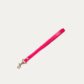 Wristlet Strap Attachment | Neon Pink   Gold Hardware