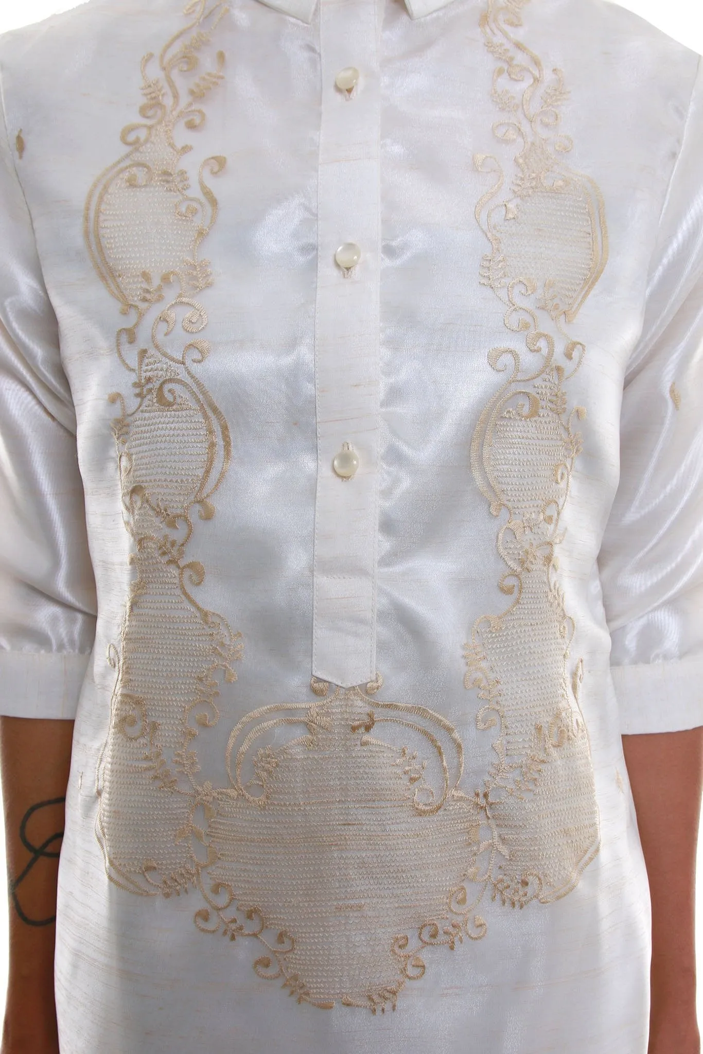 WV01 - Barong Tagalog Dress - Filipiniana