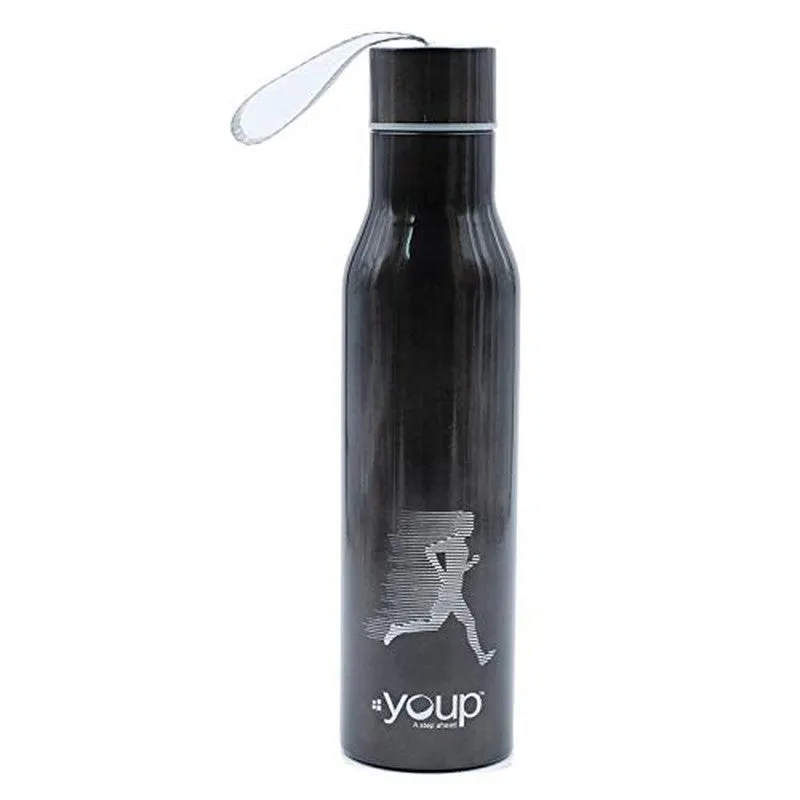 Youp Stainless Steel Black Color Sports Series Bottle Hyper - 750 Ml