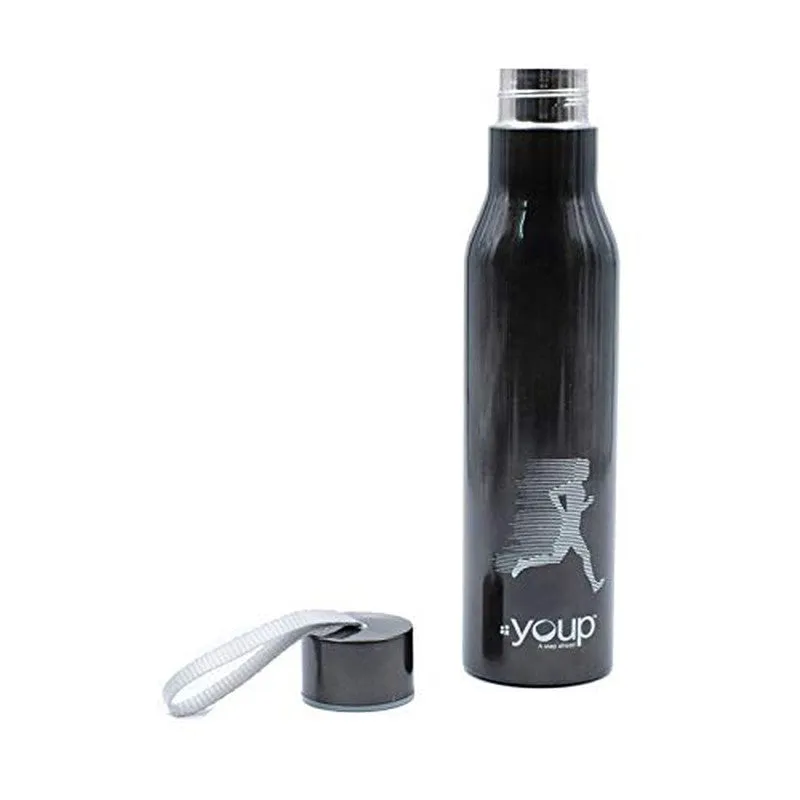 Youp Stainless Steel Black Color Sports Series Bottle Hyper - 750 Ml