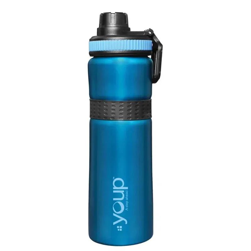 Youp Stainless Steel Blue Color Sports Series Sipper Bottle Fiesta - 750 ML