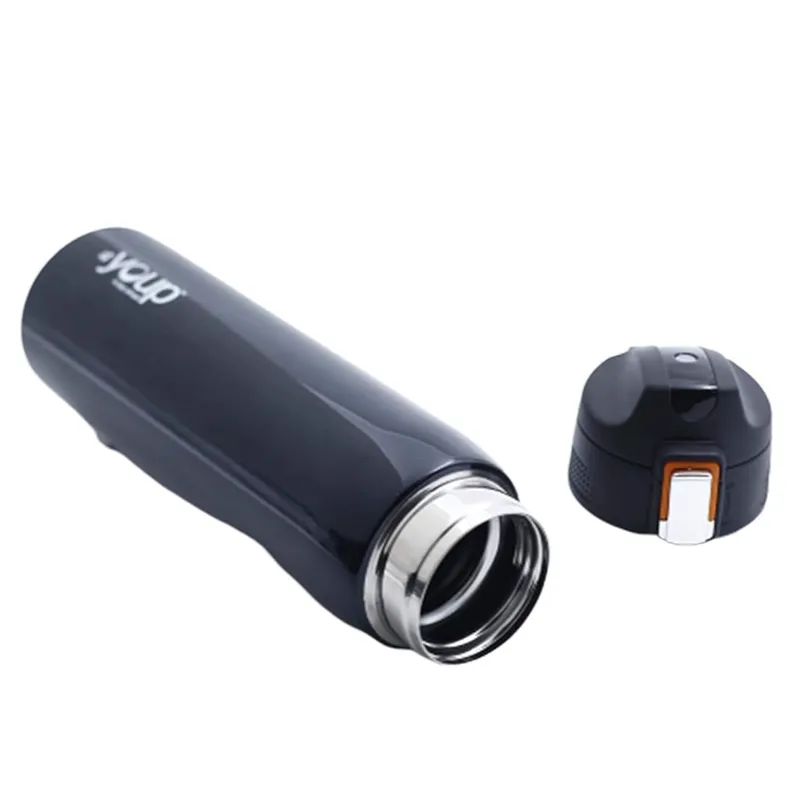 Youp Thermosteel Black Color Water Bottle ROYAL - 750 ml