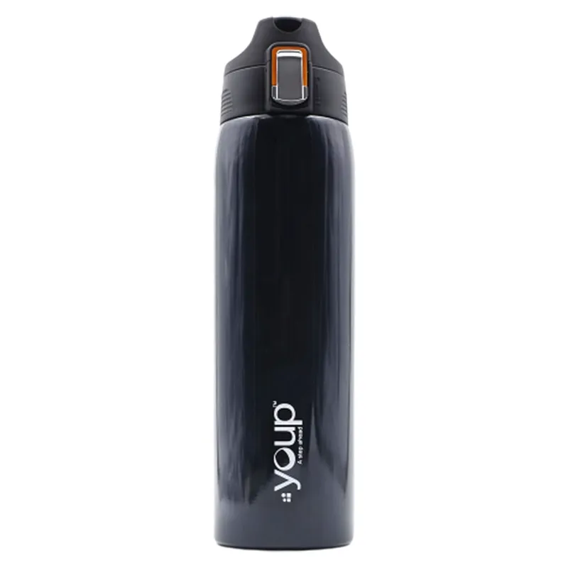 Youp Thermosteel Black Color Water Bottle ROYAL - 750 ml