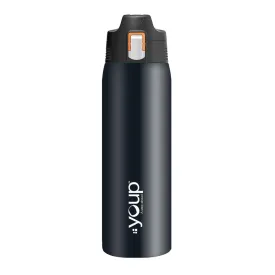 Youp Thermosteel Black Color Water Bottle ROYAL - 750 ml
