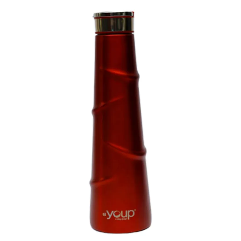Youp Thermosteel Insualted Metallic Red Color Water  Bottle - 500 ml