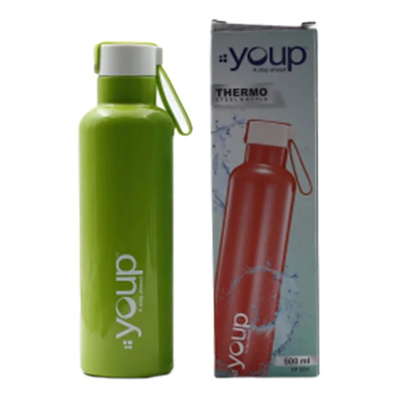 Youp Thermosteel Insulated Green Color Bottle TWINKLE501 - 500 ml