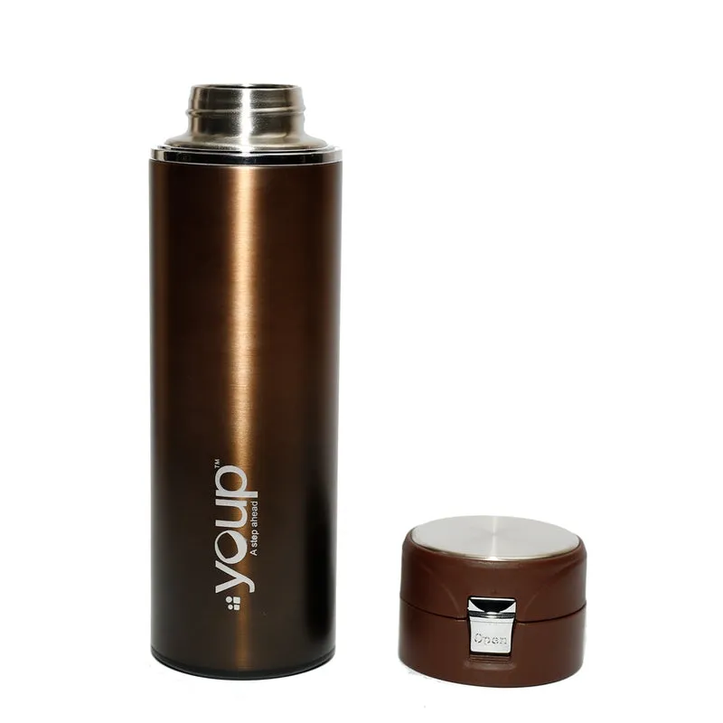 Youp Thermosteel Insulated Metallic Brown Color Bottle MIRACLE - 500 ml