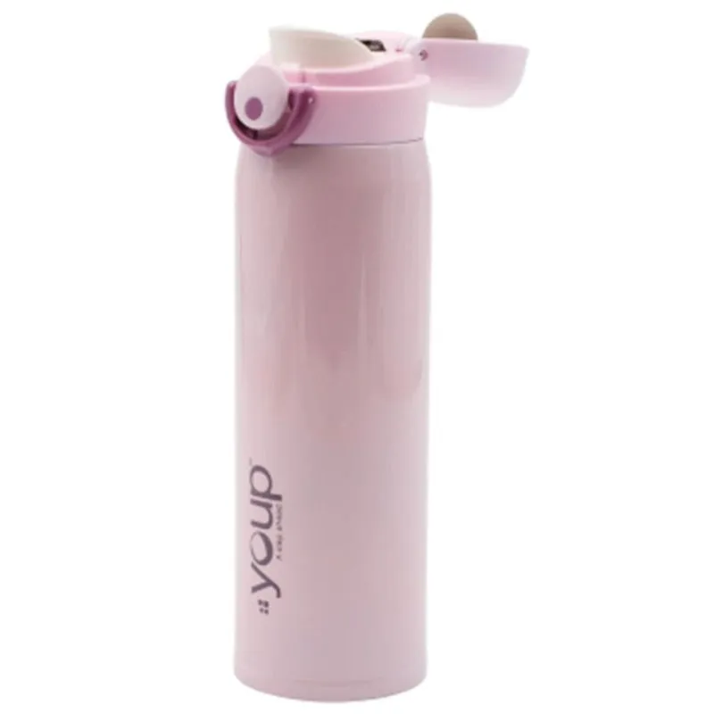 Youp Thermosteel insulated pink color water bottle LOL - 500 ml