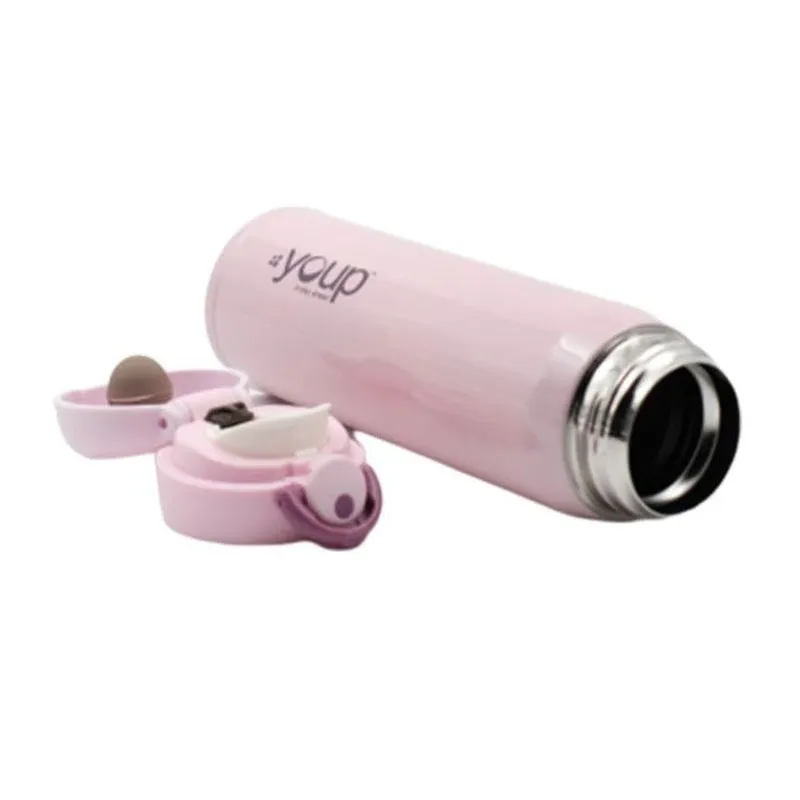 Youp Thermosteel insulated pink color water bottle LOL - 500 ml