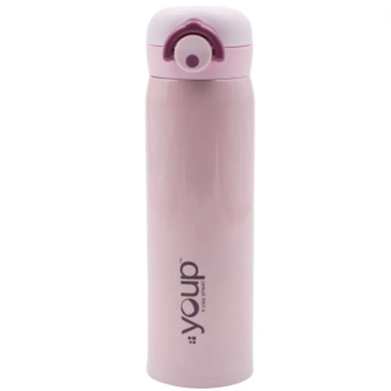 Youp Thermosteel insulated pink color water bottle LOL - 500 ml