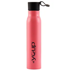 Youp Thermosteel Insulated Pink Color Water Bottle SMARTY - 350 ml
