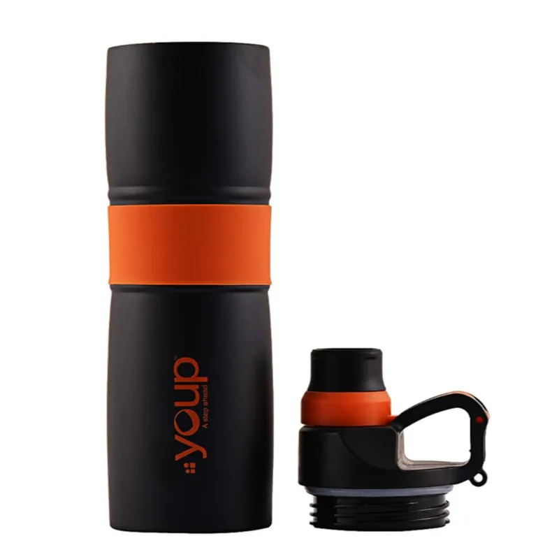 Youp Thermosteel Insulated Red Color Water Bottle GRIPPY - 650 ml