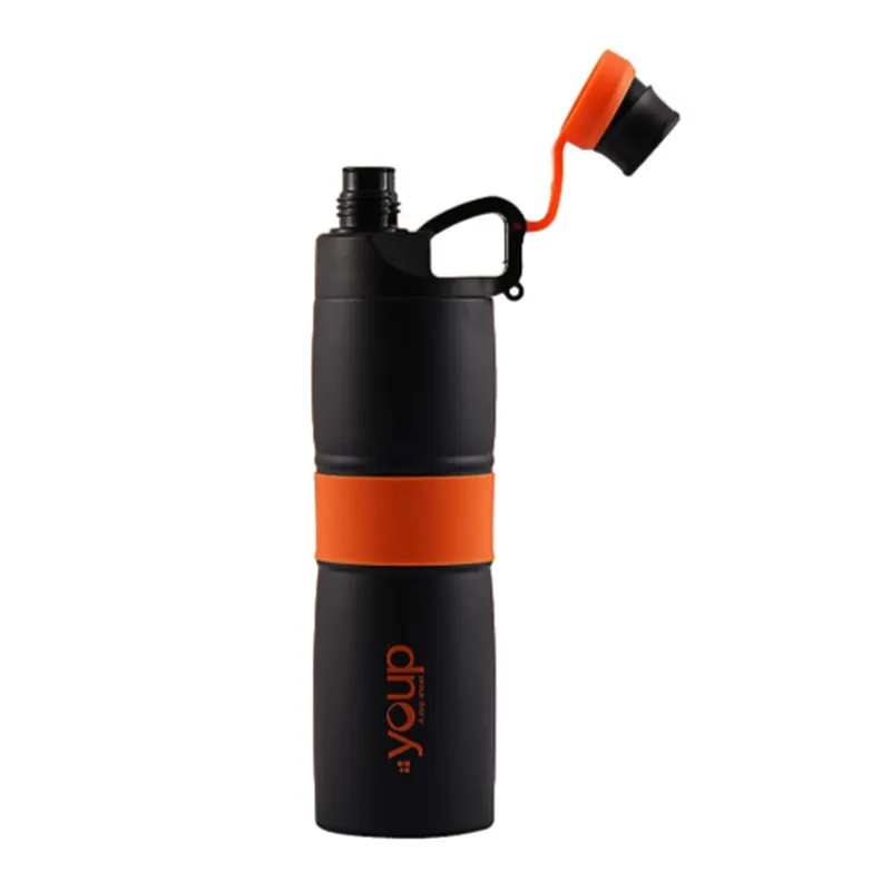 Youp Thermosteel Insulated Red Color Water Bottle GRIPPY - 650 ml