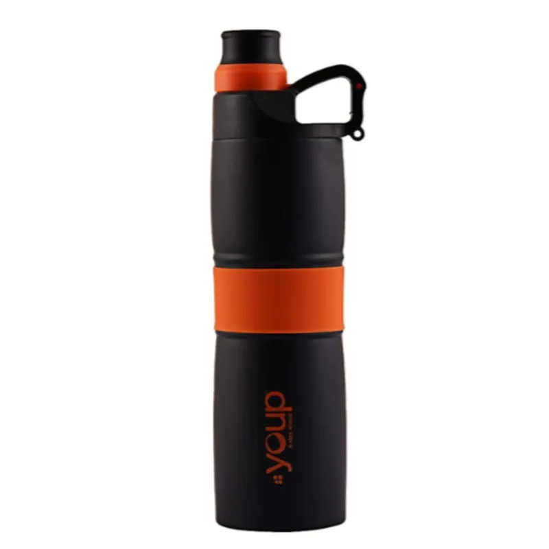 Youp Thermosteel Insulated Red Color Water Bottle GRIPPY - 650 ml
